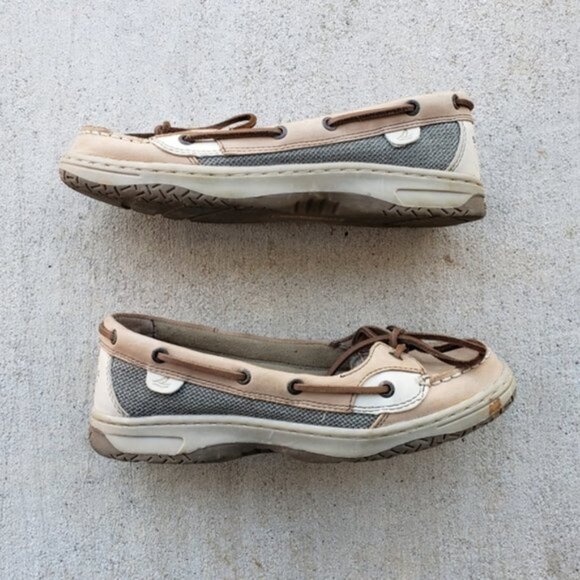 Sperry Angelfish Tan Classic Boat Shoes. - Picture 7 of 7